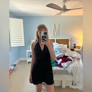 Zara Black Backless Dress
